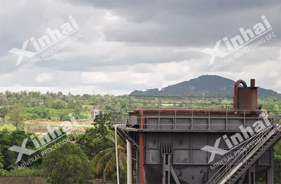 Thickener machine installed in plant